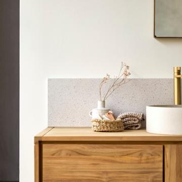 Crédence en terrazzo premium white 100 cm Ava