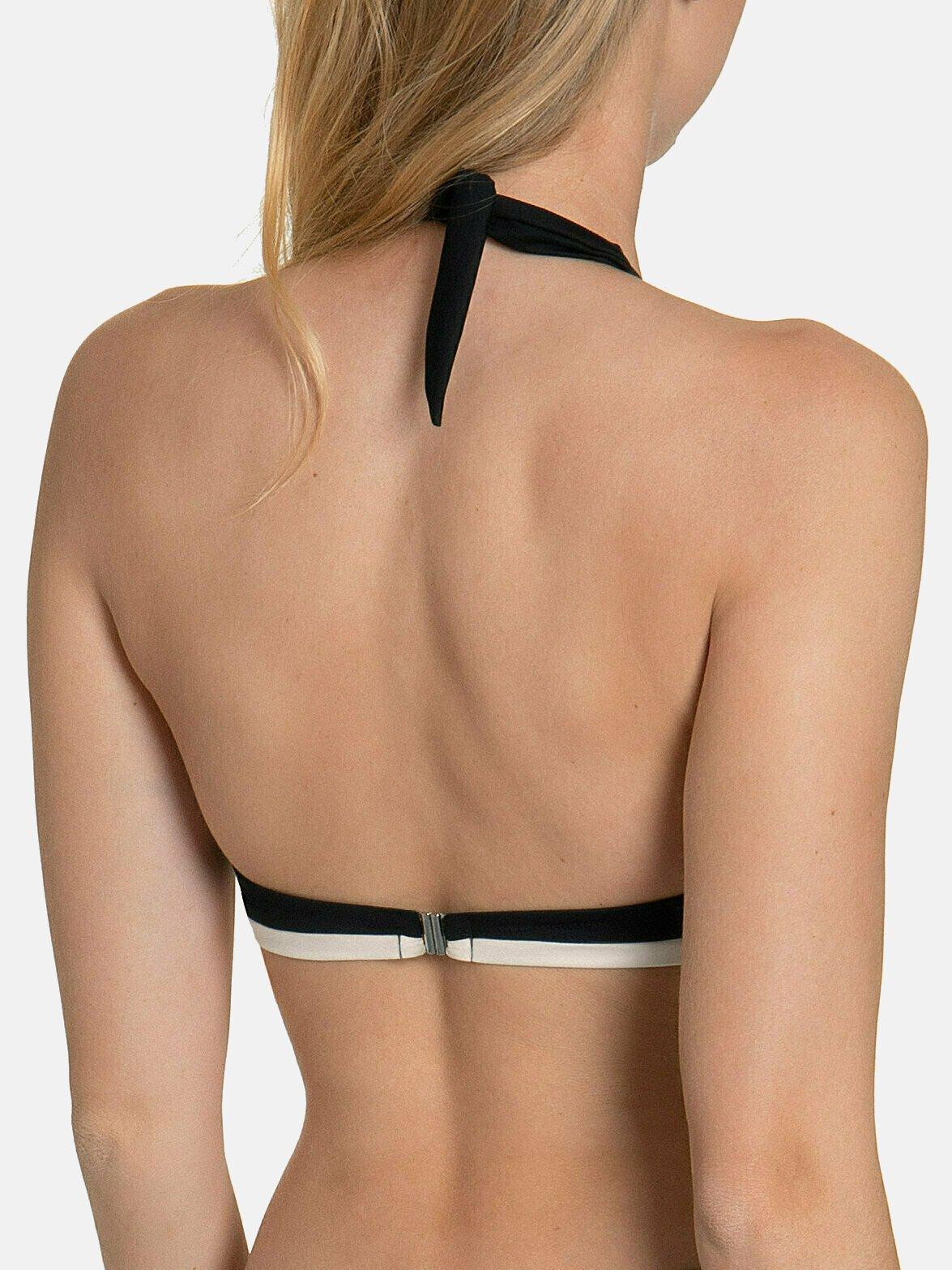 Lisca  Top da bagno nero Guaraja Halter con armatura posteriore 