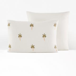 La Redoute Intérieurs Ravenel Cotone Lino Lavato Federa Ricamata  