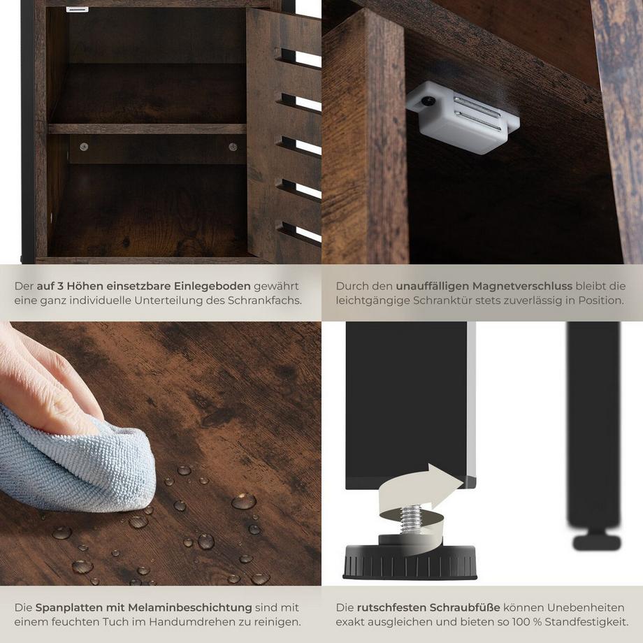 Tectake Table de chevet Waterford  