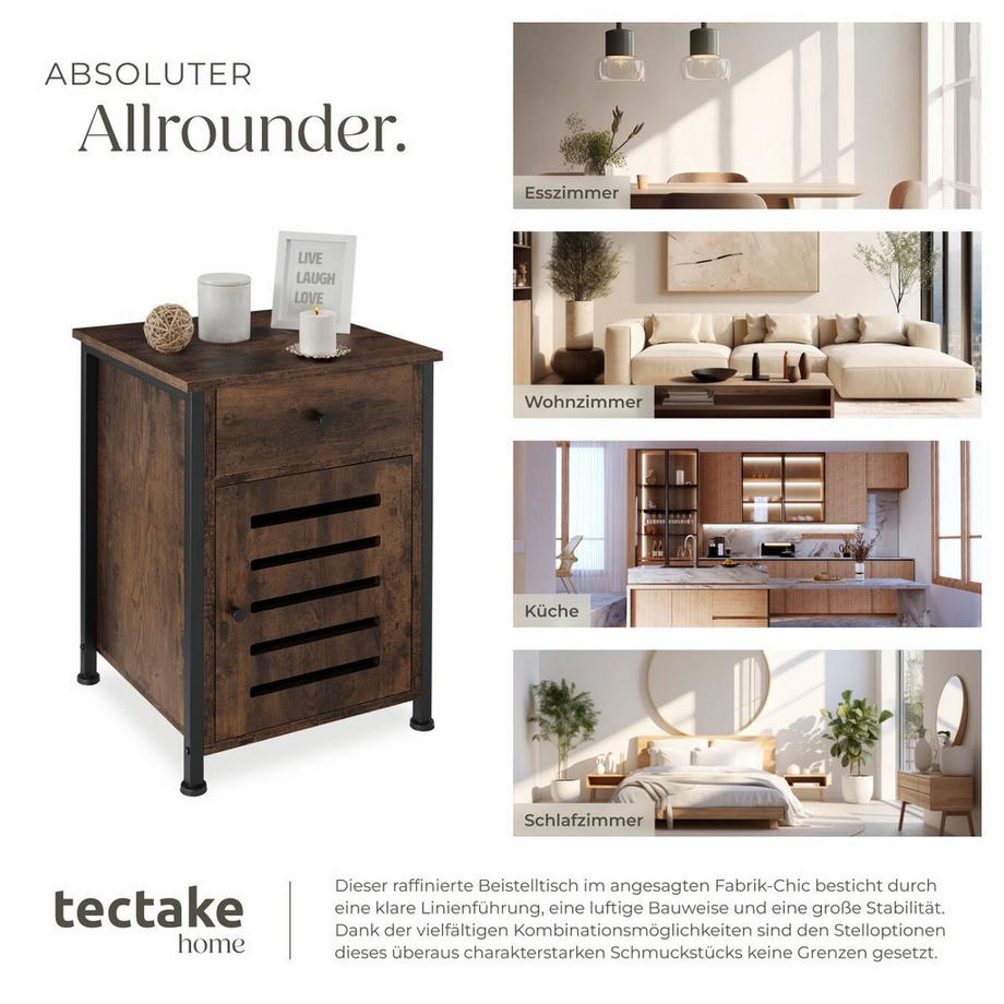 Tectake Table de chevet Waterford  