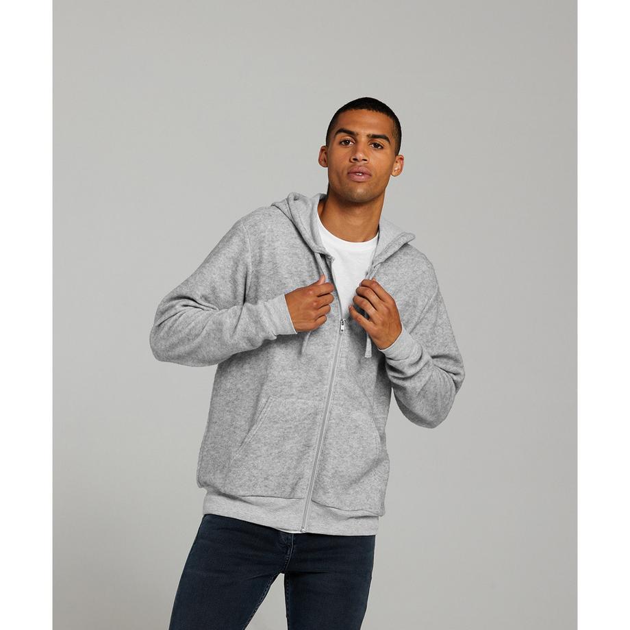 Bella + Canvas Felpa con cappuccio full zip  