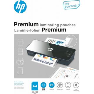 Hewlett-Packard HP Premium Laminating Pouches, A4 prepunched, 125 Micron  