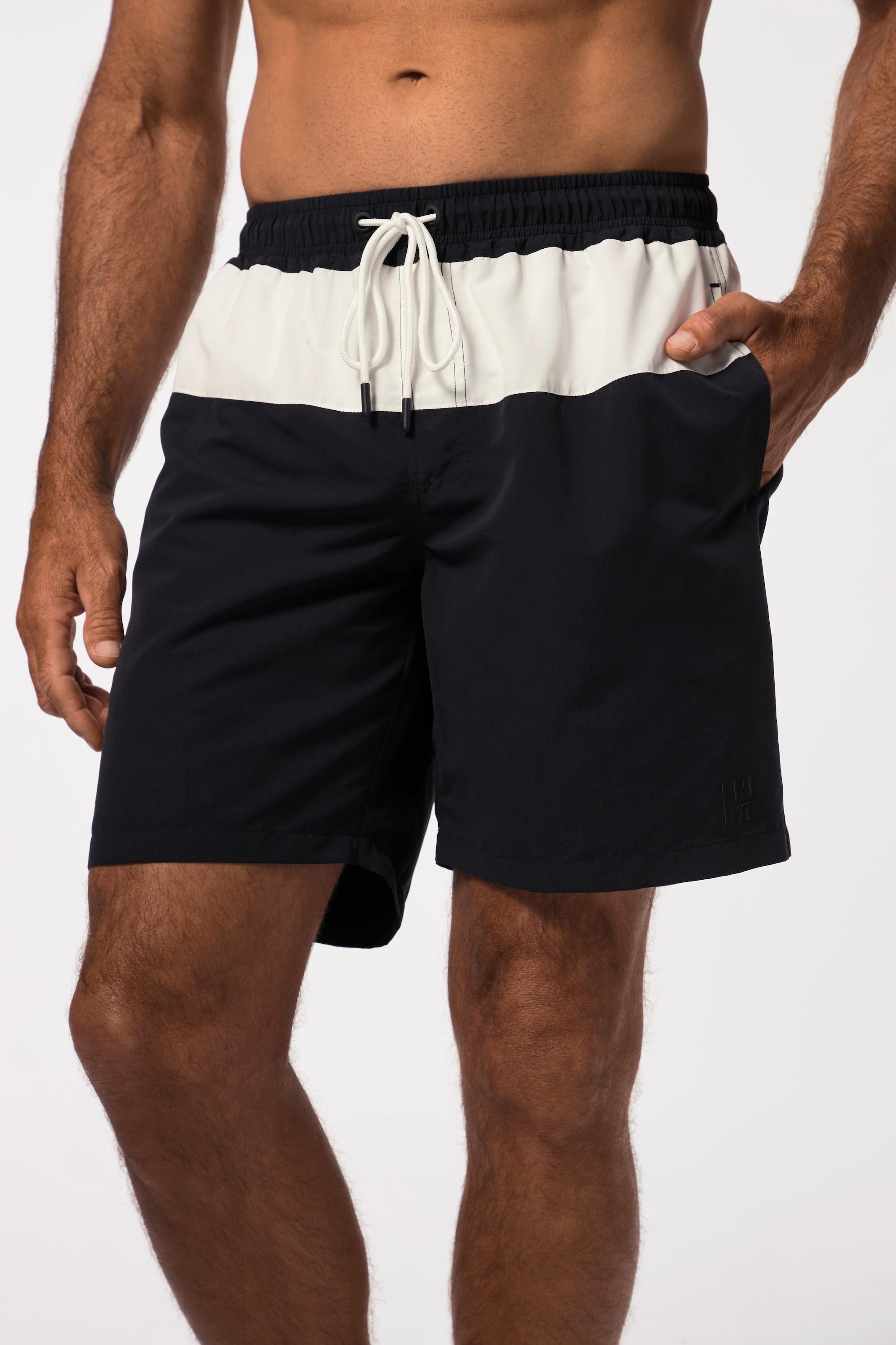 JP1880  Shorts da mare a righe con cintura elastica 