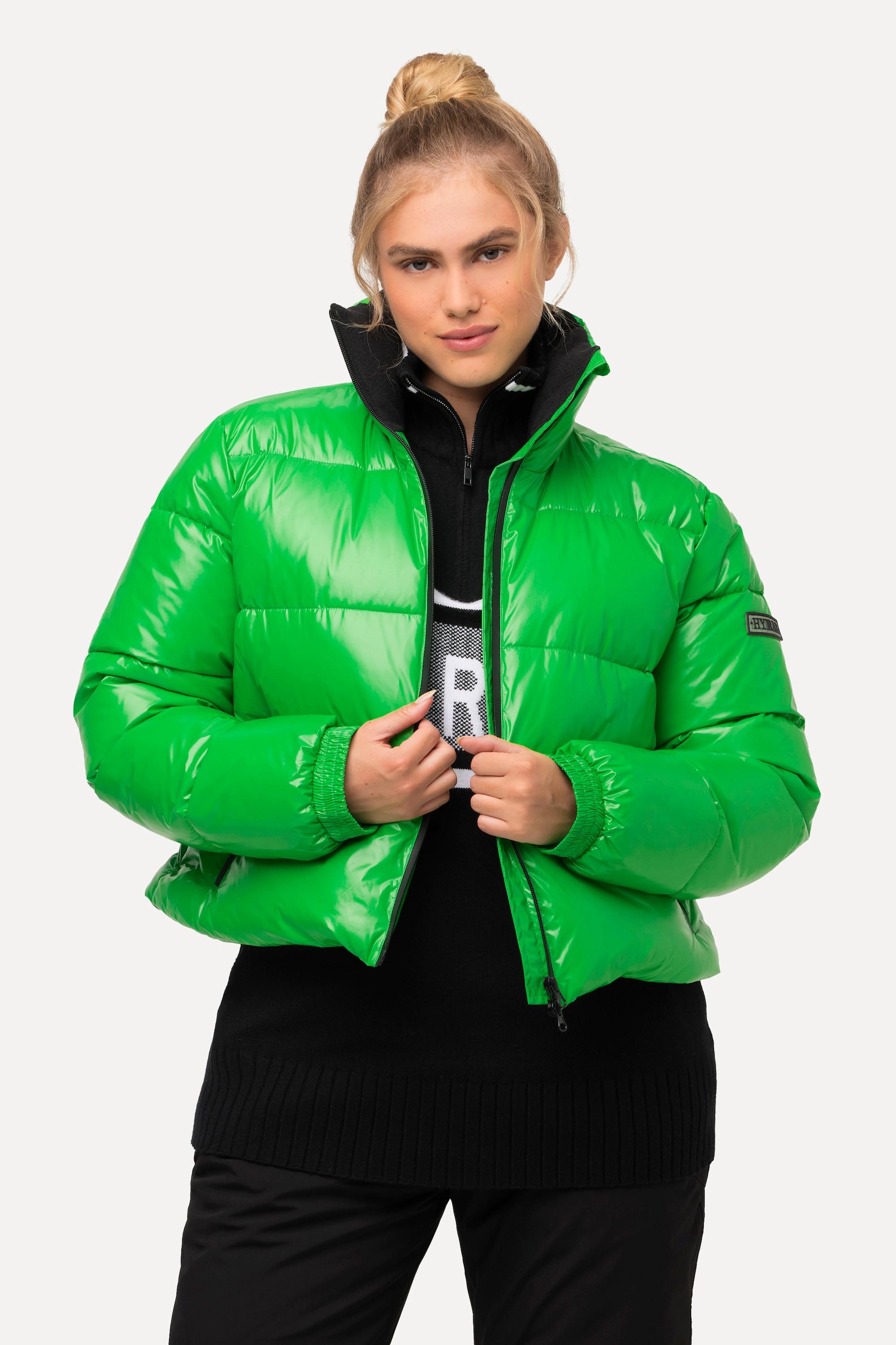 Ulla Popken  Veste technique avec pare-neige et col montant, tissu déperlant 