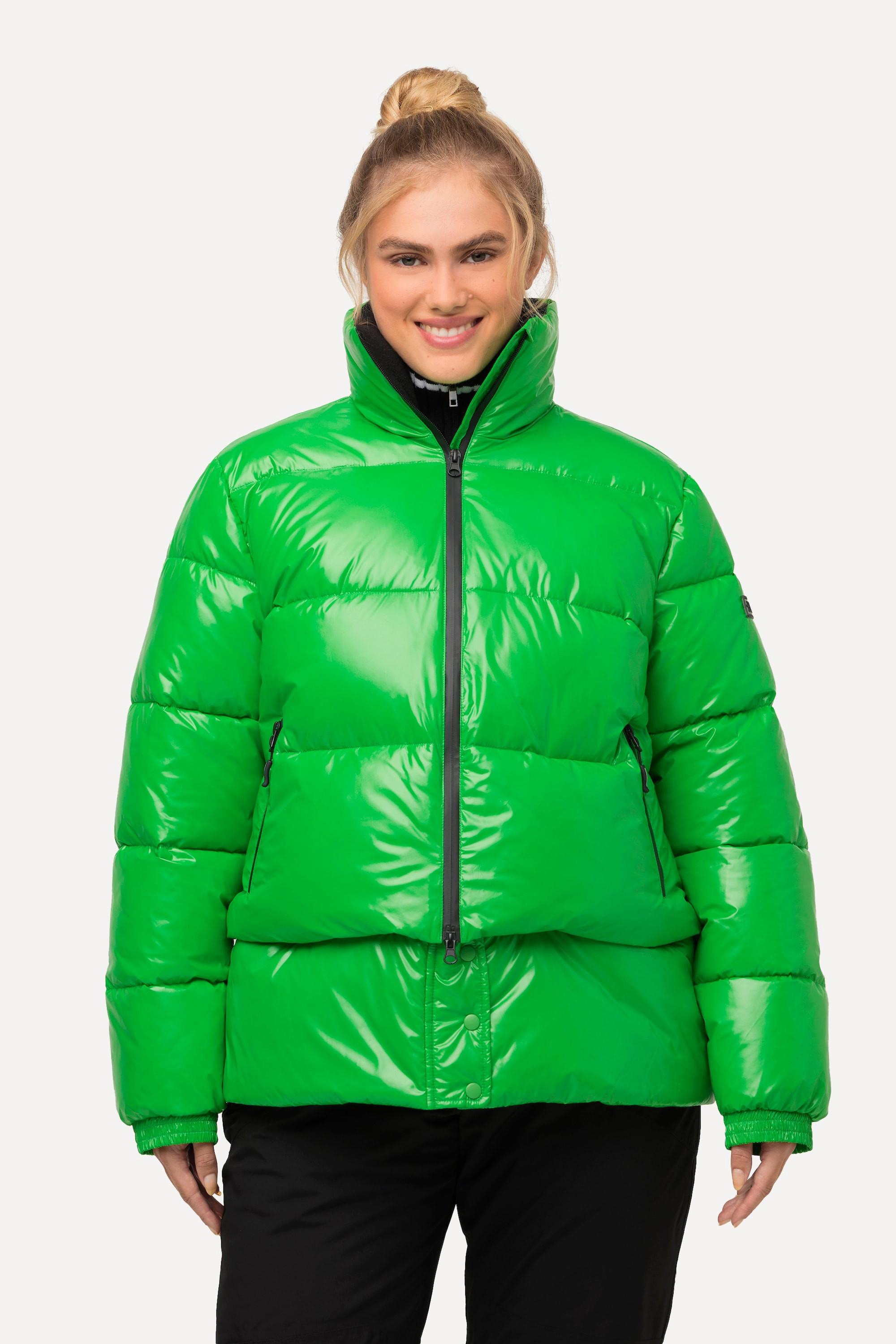 Ulla Popken  Veste technique avec pare-neige et col montant, tissu déperlant 