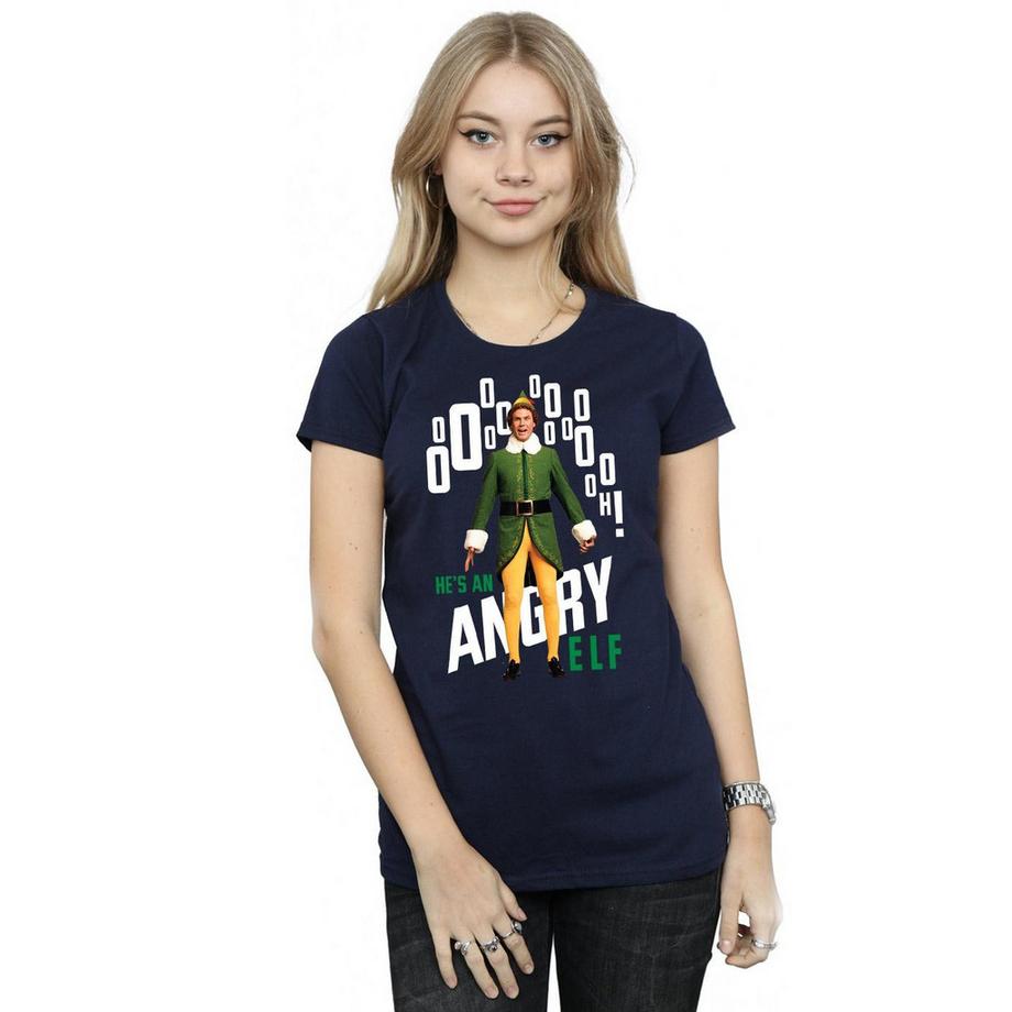 Elf Angry Grafikdruck T-Shirt  