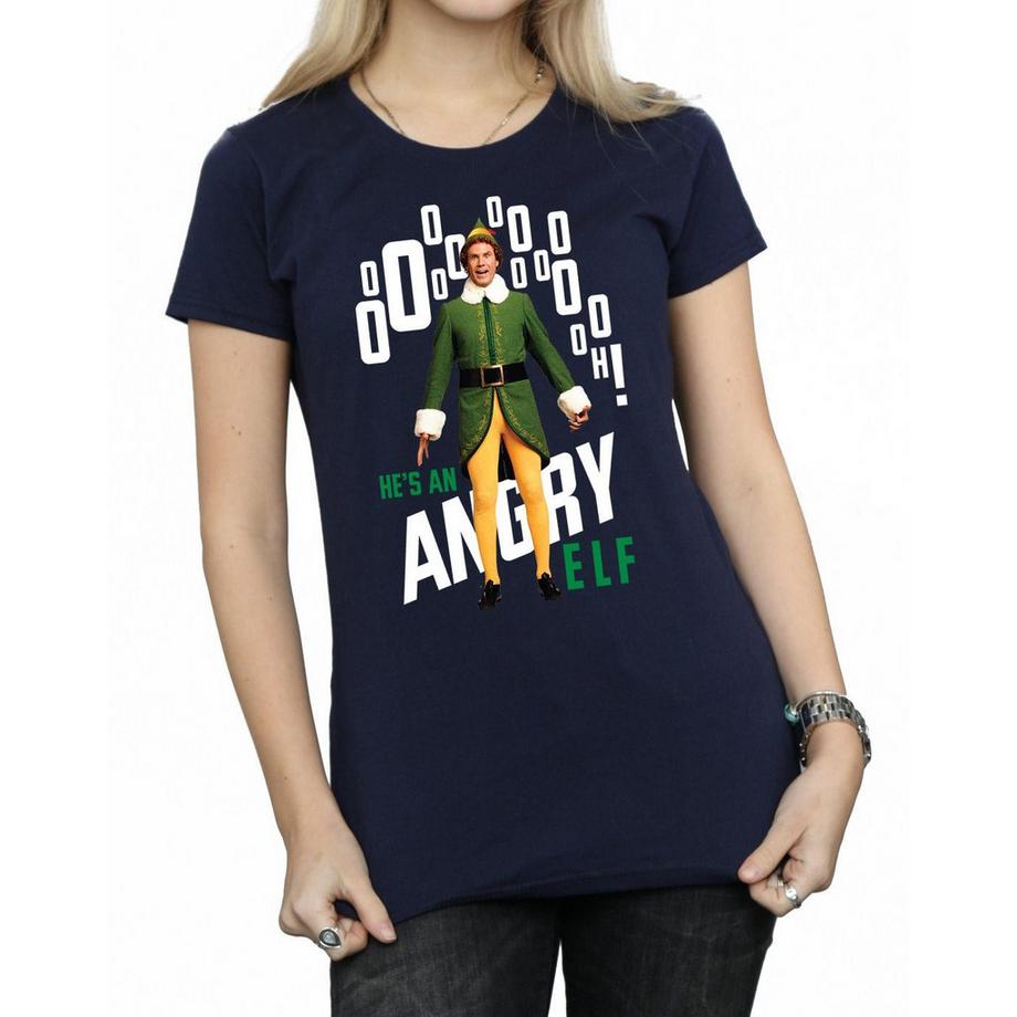 Elf Angry Grafikdruck T-Shirt  