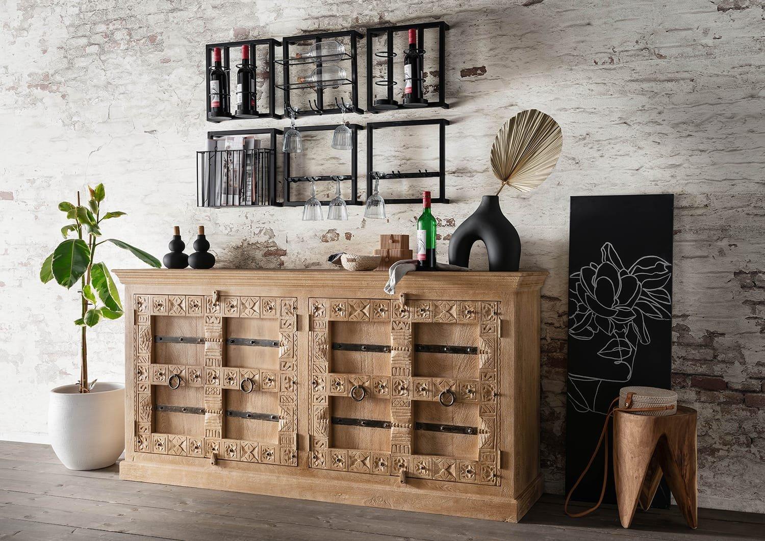 mutoni Credenza Zoprax in legno di mango naturale 180  