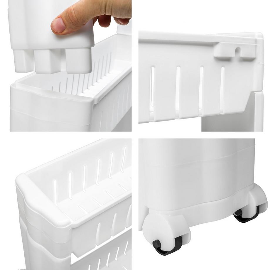 Tectake Desserte faible largeur JOE 4 niveaux  