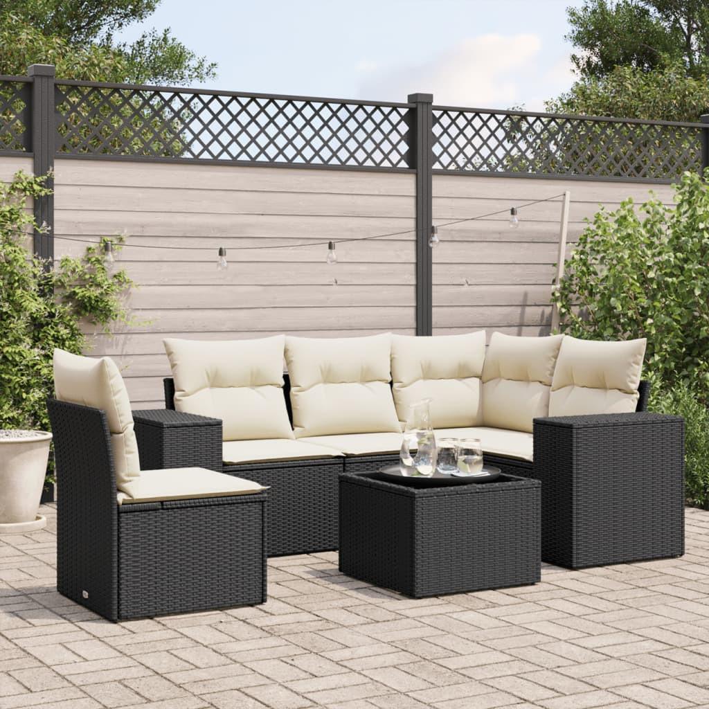 VidaXL set divano da giardino Polirattan  