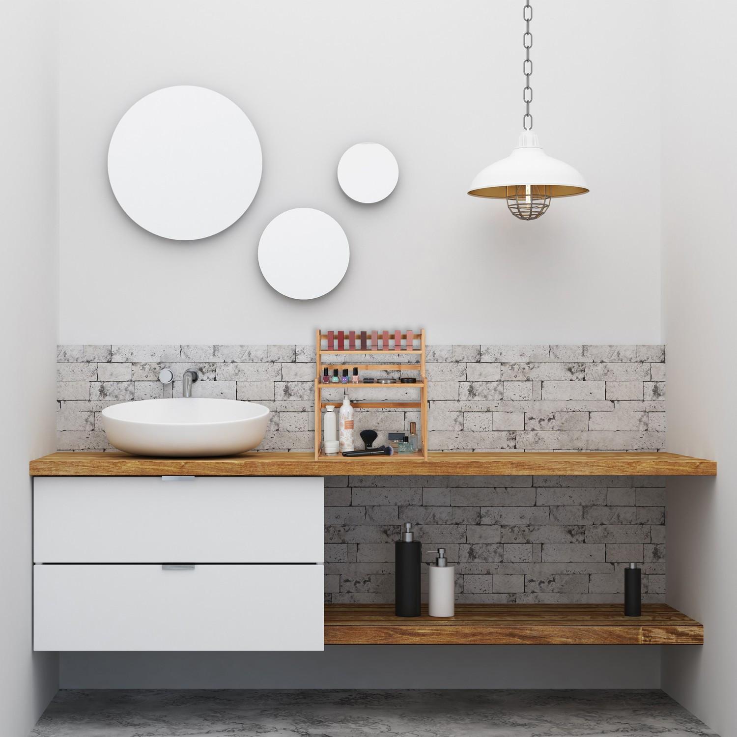 Northio Mensola porta spezie in bambù a 3 ripiani  