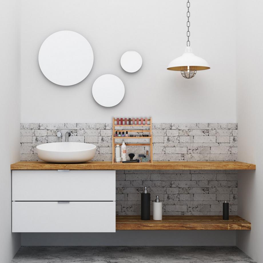 Northio Étagère à épices en bambou 3 étagères  