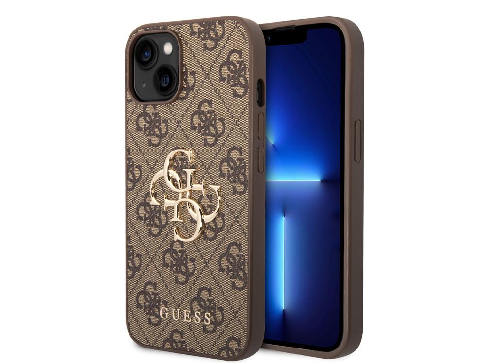 GUESS  Coque pour iPhone 15 PU 4G Big 