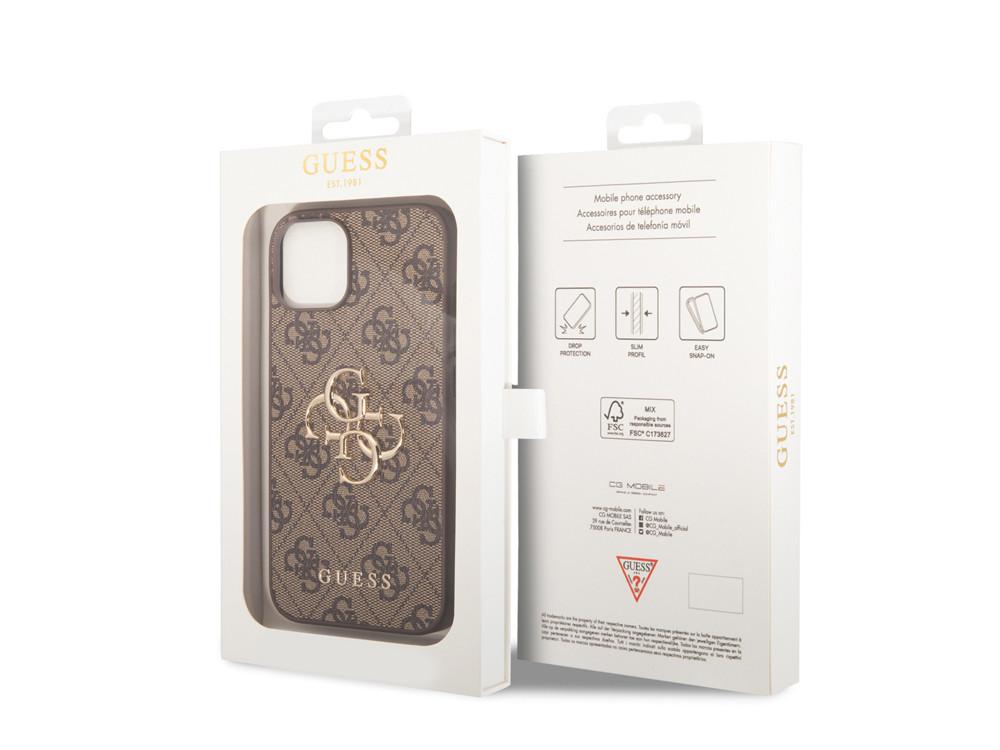 GUESS  Coque pour iPhone 15 PU 4G Big 