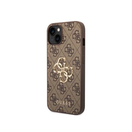 GUESS  Coque pour iPhone 15 PU 4G Big 