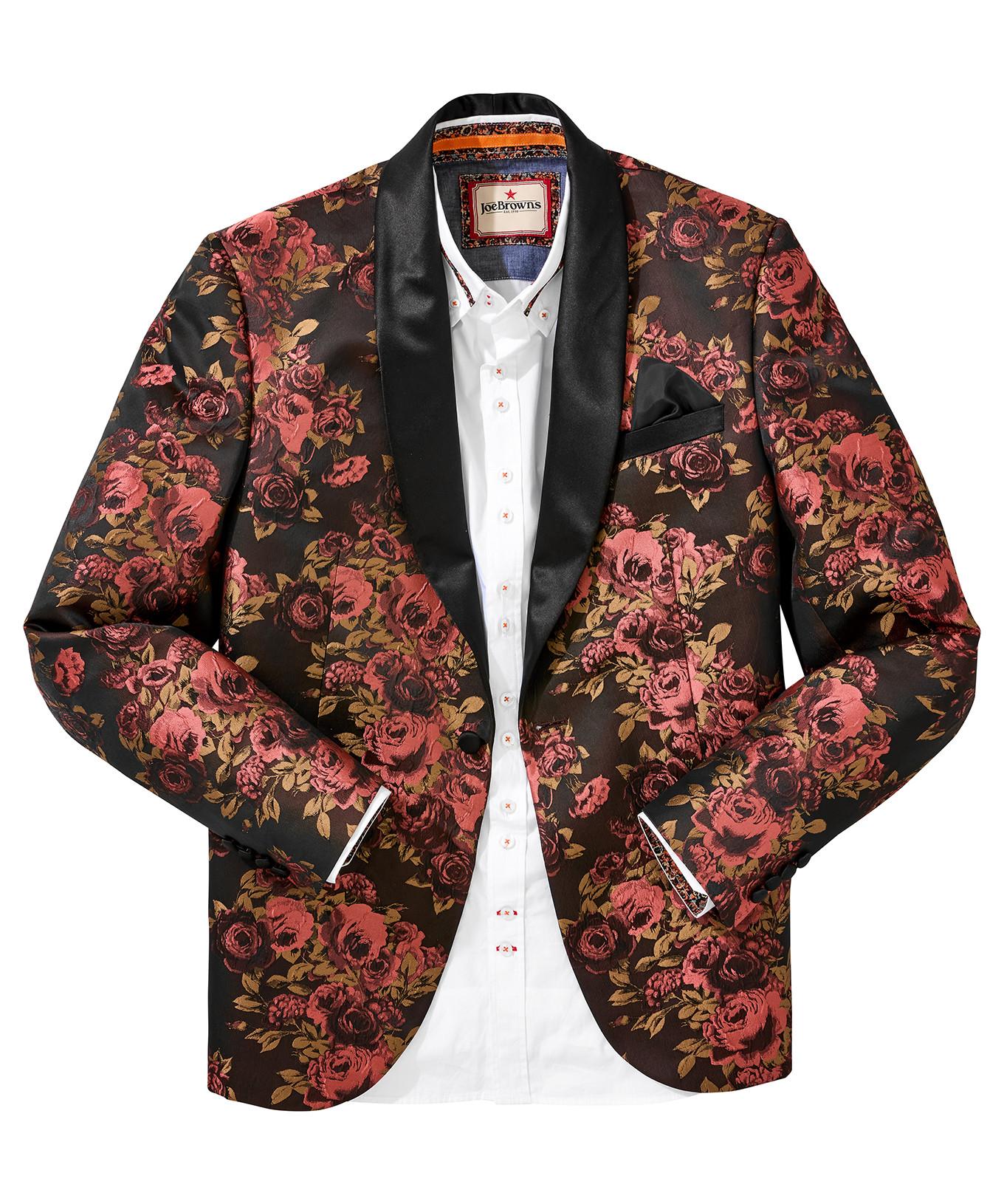 Joe Browns Blazer mit Blumenmuster und Schalkragen  