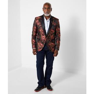 Joe Browns Blazer mit Blumenmuster und Schalkragen  