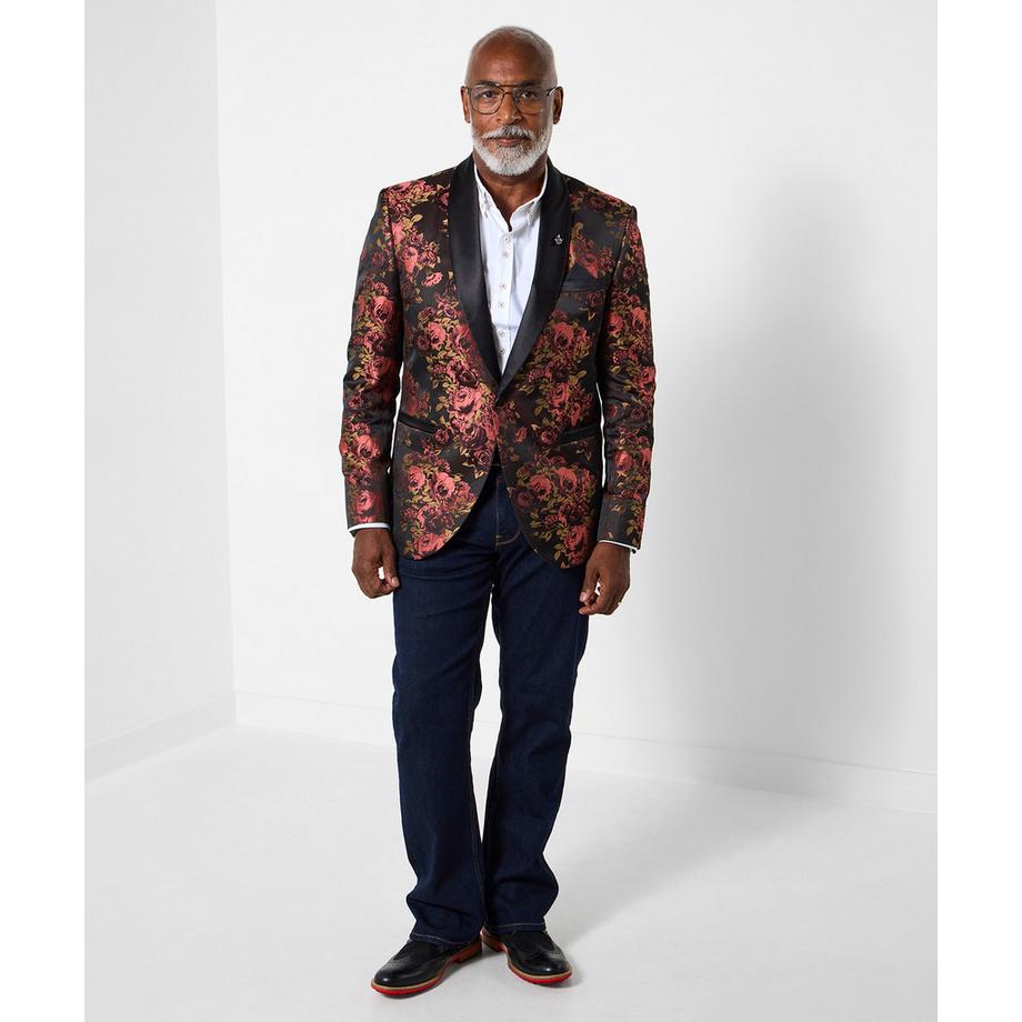 Joe Browns Blazer mit Blumenmuster Schalkragen  