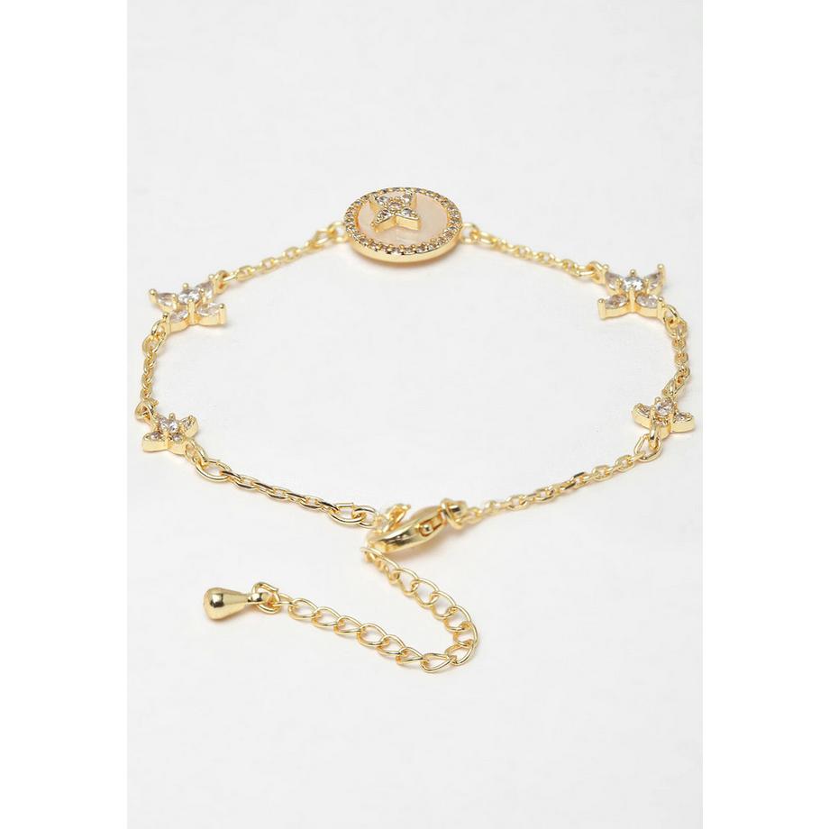 AVANT-GARDE PARIS  Bracelet en cristal doré 