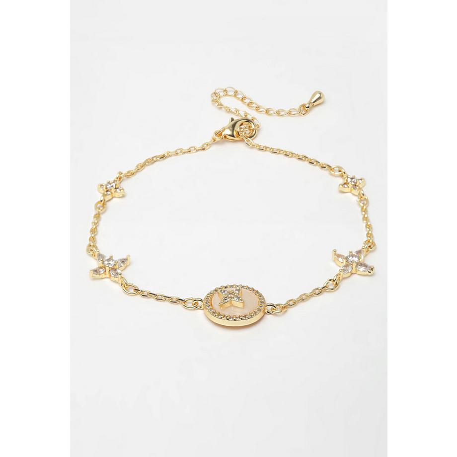 Bracelet en cristal doré