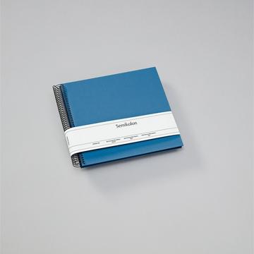 Semikolon 364030 album photo et protège-page Bleu 20 feuilles Reliure spiralée