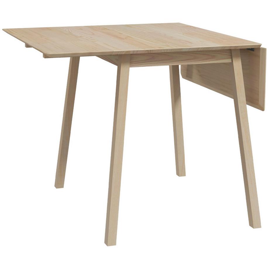 Esstisch Klappbar, Küchentisch Für 2-4 Personen, Klapptisch, Esszimmertisch Aus Holz, Für Kleine Räume, 110 X 86 X 75 Cm, Natur