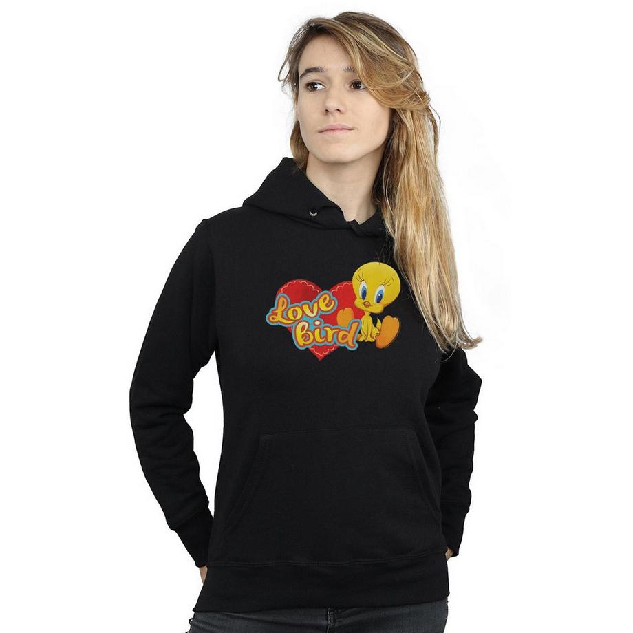 LOONEY TUNES Tweety Pie Valentine's Day Love Bird Felpa con Cappuccio  