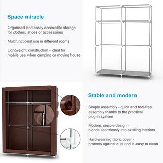 Intirilife Armoire de Rangement Pliable  