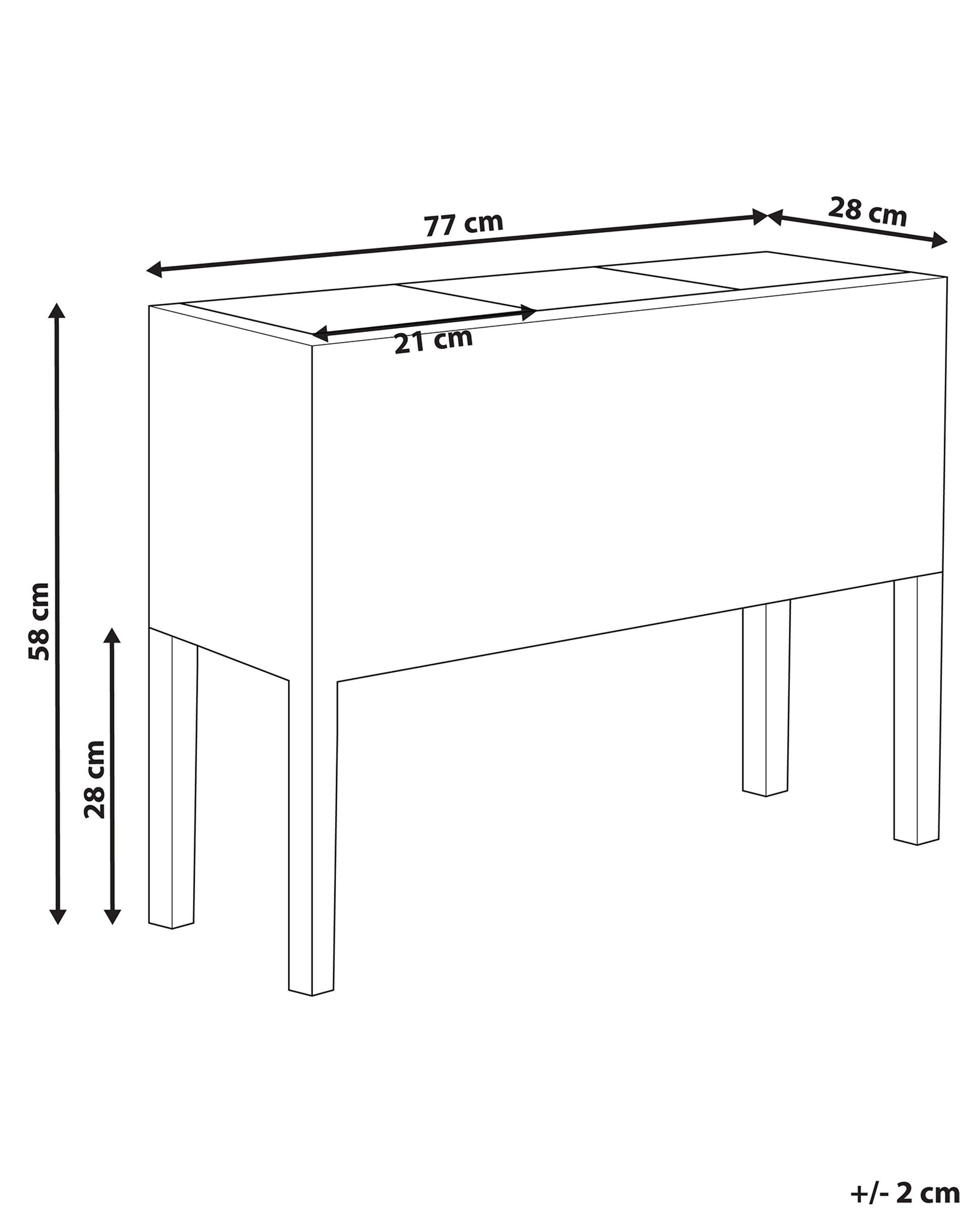 Beliani Cache-pot sur pied en Polyrotin Rustique CARAGANA  