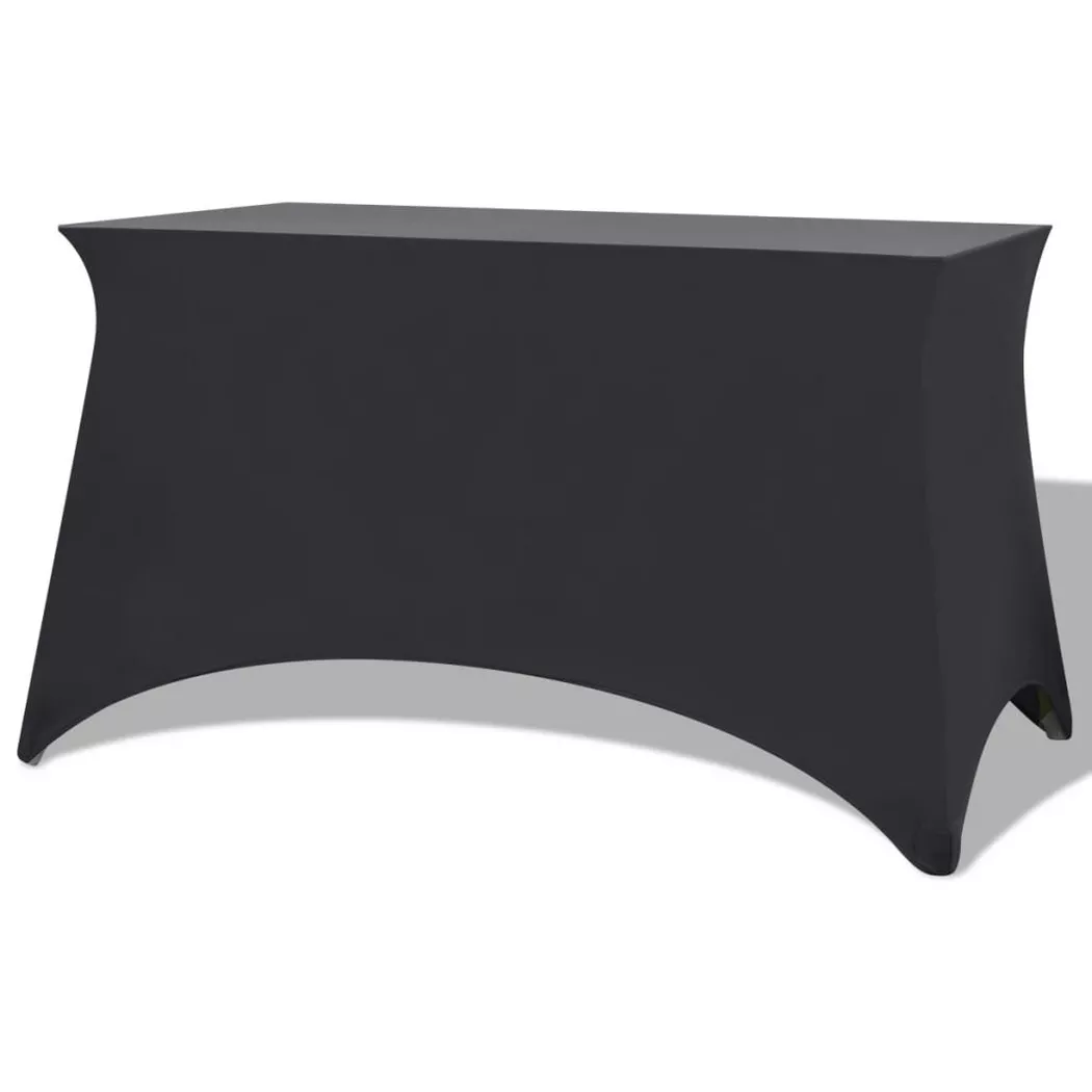 Housses extensibles pour table 2 pcs 120x60,5x74 cm Anthracite