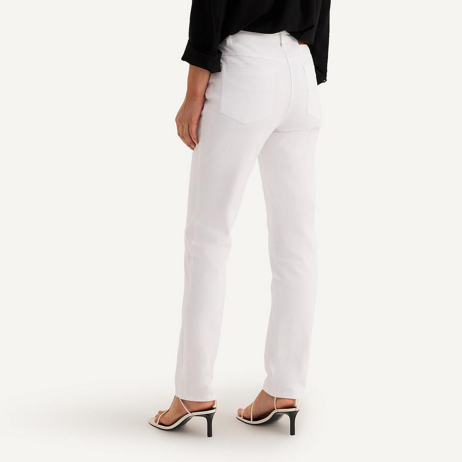 La Redoute Collections Pantalon Droit Cinq Poches Coton Stretch  