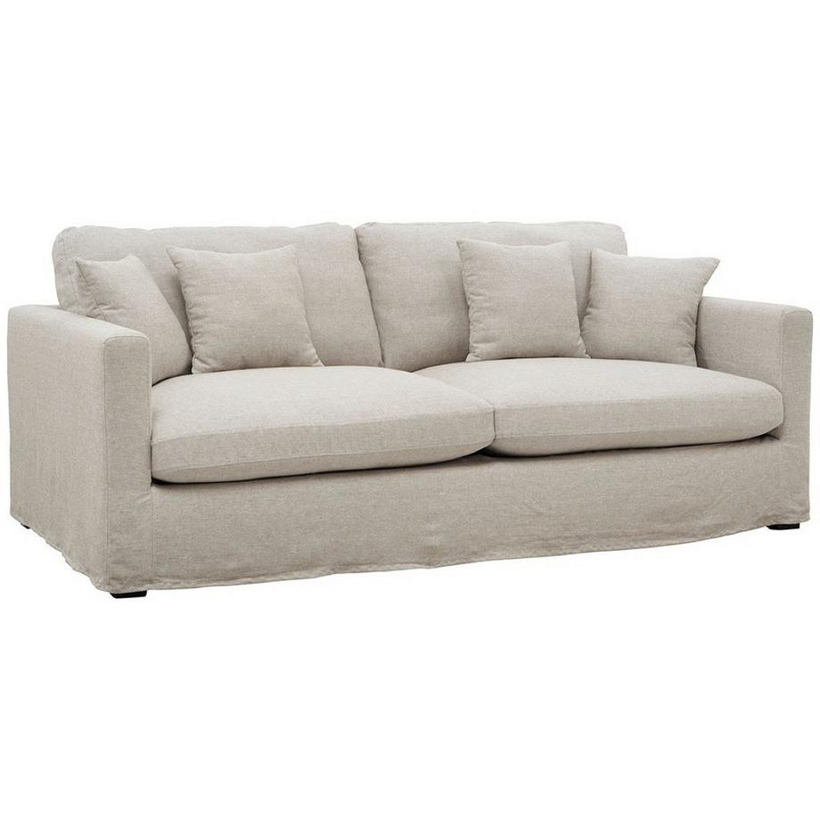 Blanc d'Ivoire Hussensofa Angie Leinen-Mix natur 215  
