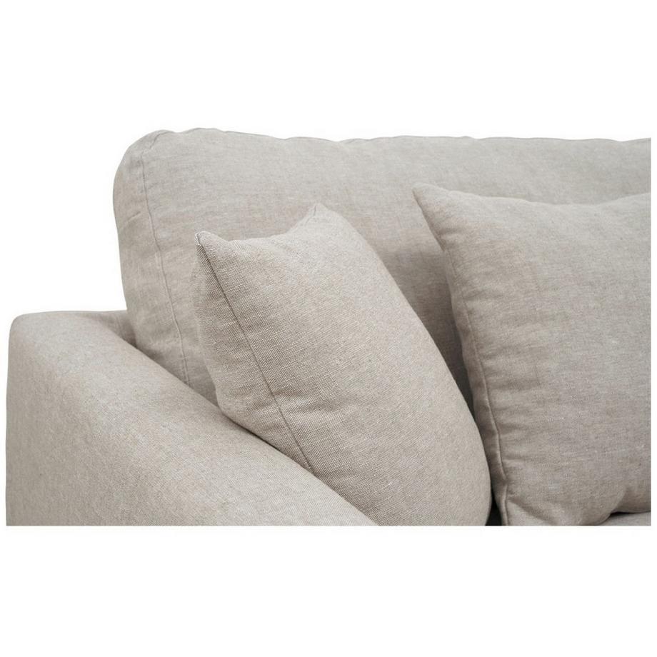 Blanc d'Ivoire Hussensofa Angie Leinen-Mix natur 215  