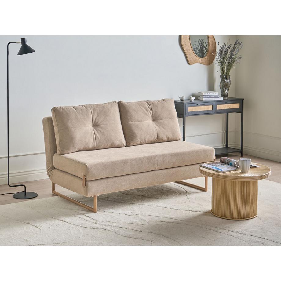 Beliani Canapé 3 places en Tissu  JERSLEV  