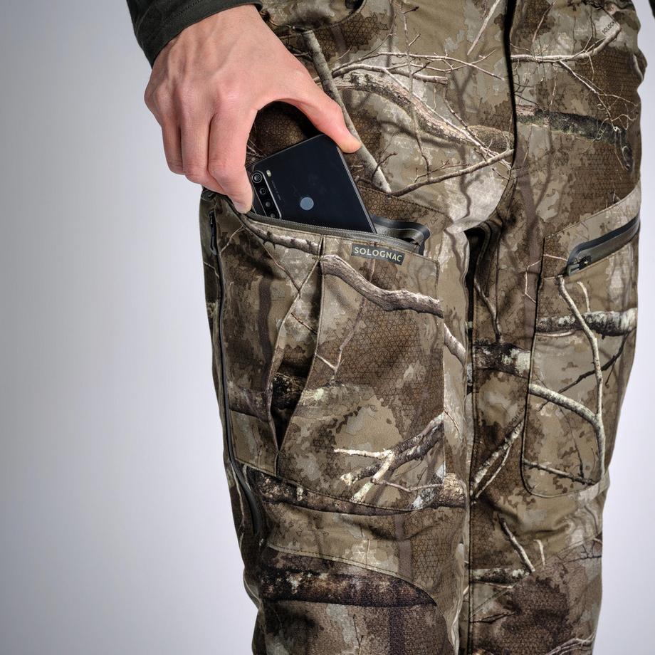 SOLOGNAC  Pantaloni caccia 900 Treemetic silenziosi impermeabili caldi 