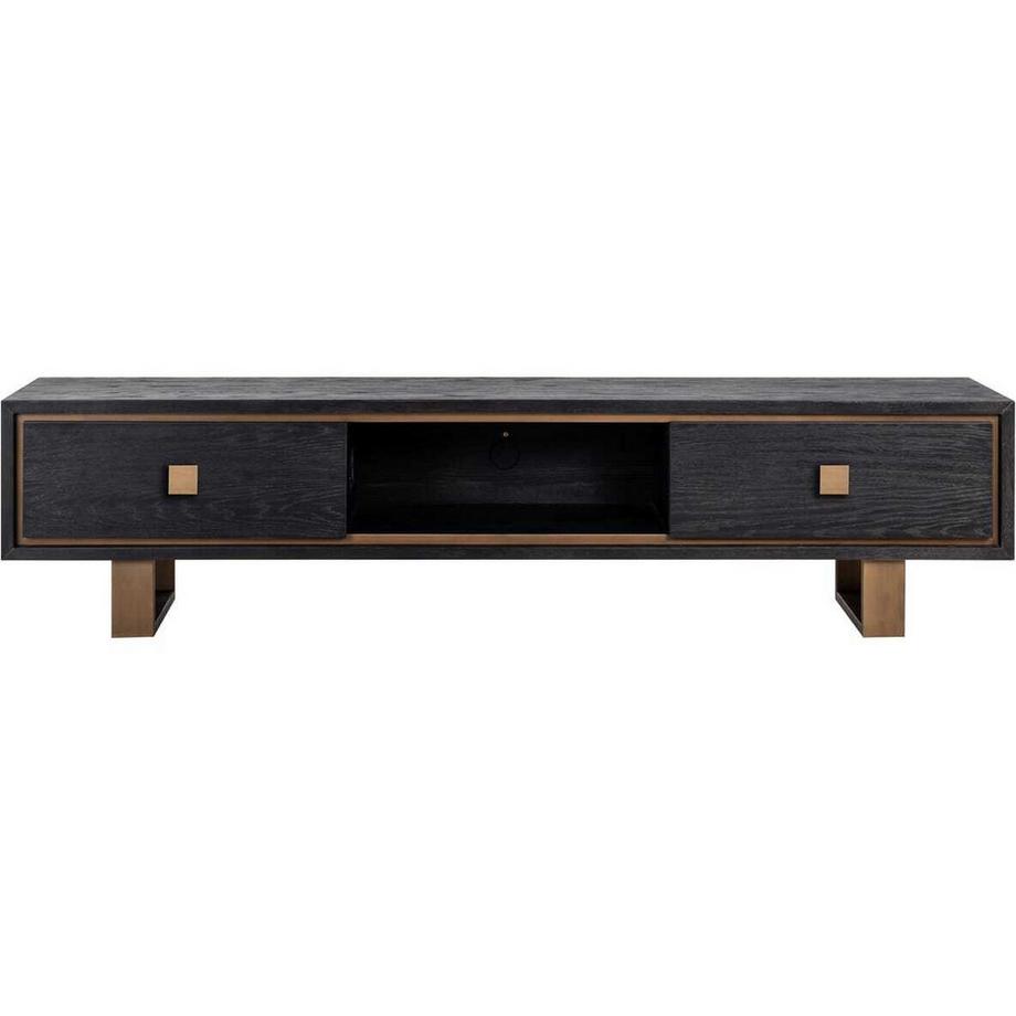 mutoni Meuble TV Hunter noir doré brossé 190  