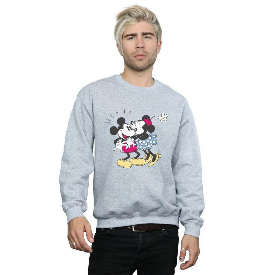 Disney Mickey et Minnie Mouse Baiser Imprimé Graphique Sweatshirt  