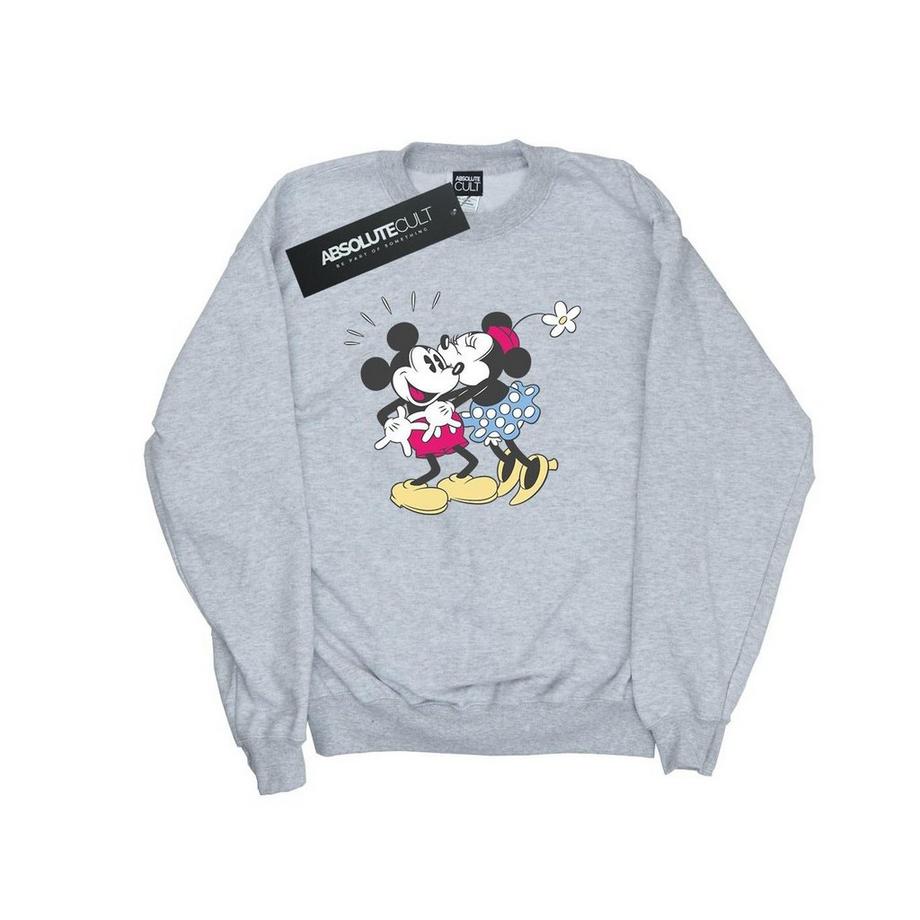 Disney Mickey et Minnie Mouse Baiser Imprimé Graphique Sweatshirt  
