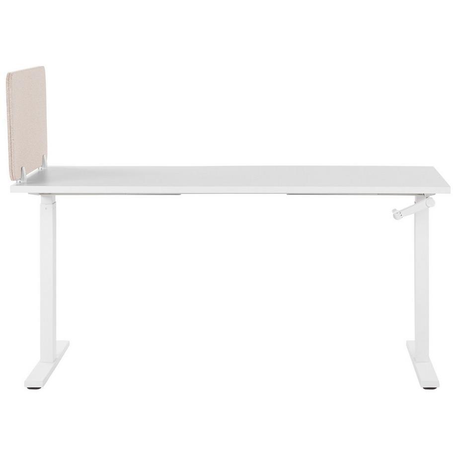 Beliani  Schreibtischtrennwand aus Stoff WALLY 