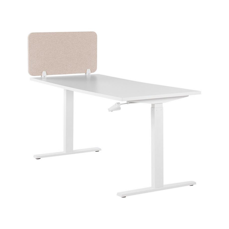 Beliani  Schreibtischtrennwand aus Stoff WALLY 