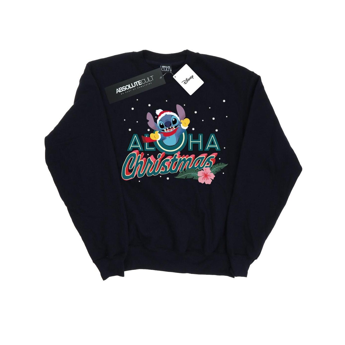 Disney  Lilo And Stitch Aloha Christmas Sweatshirt 