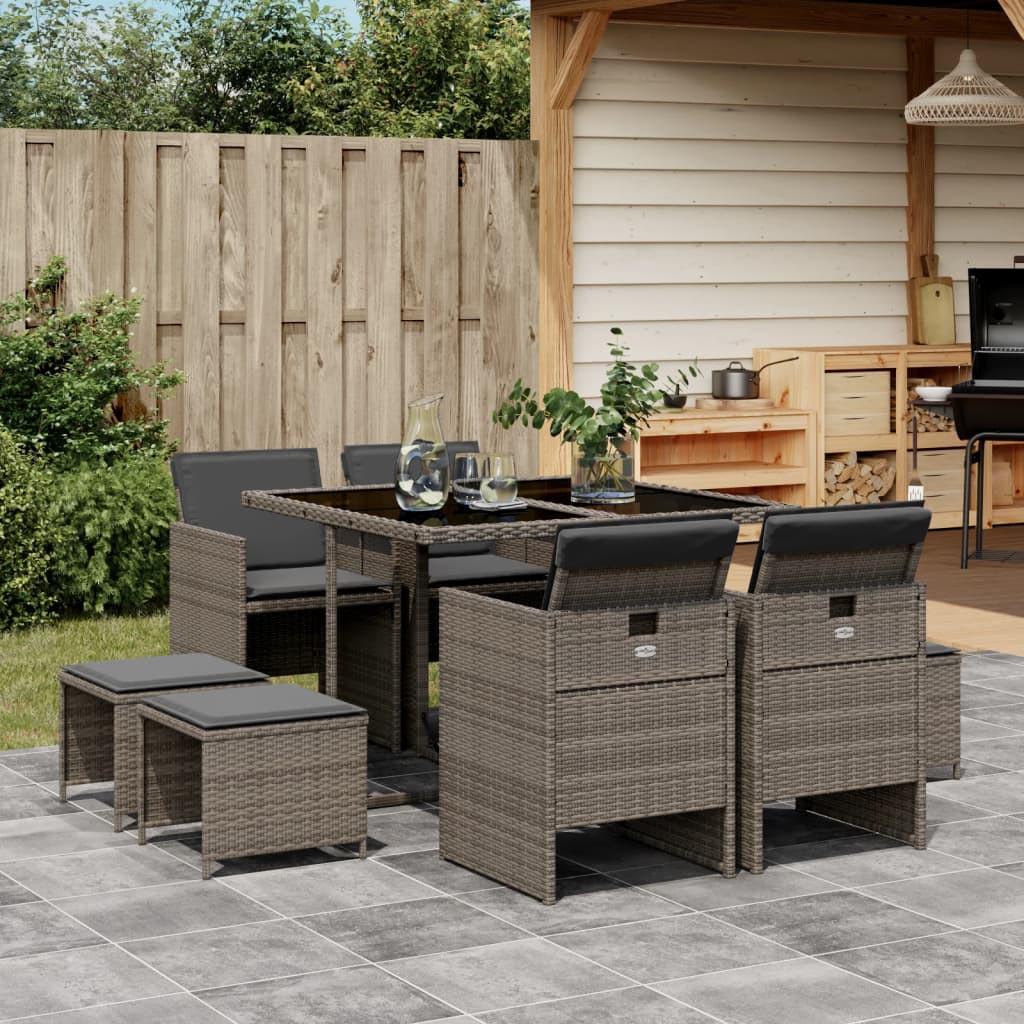 VidaXL Garten essgruppe poly-rattan  