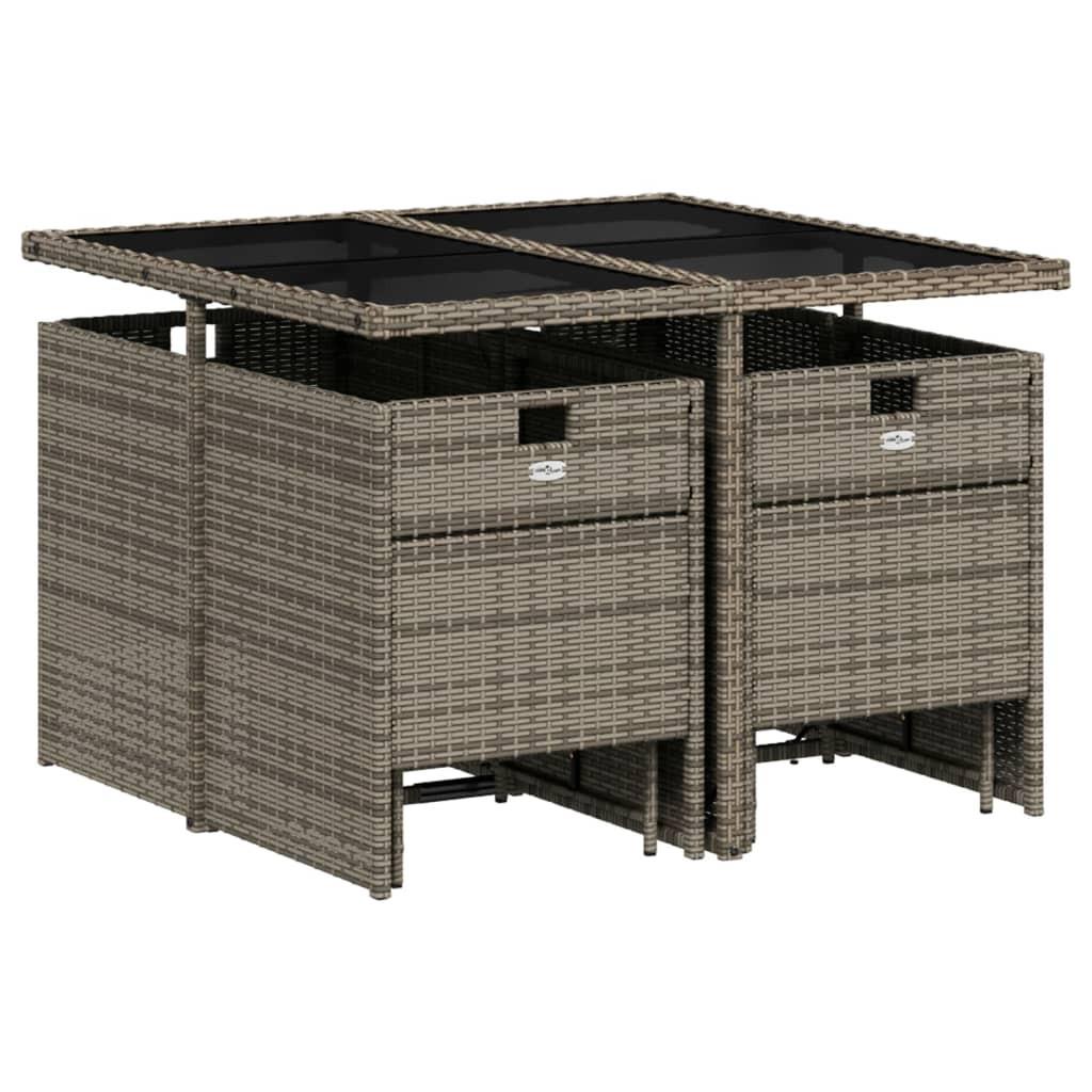 VidaXL Garten essgruppe poly-rattan  