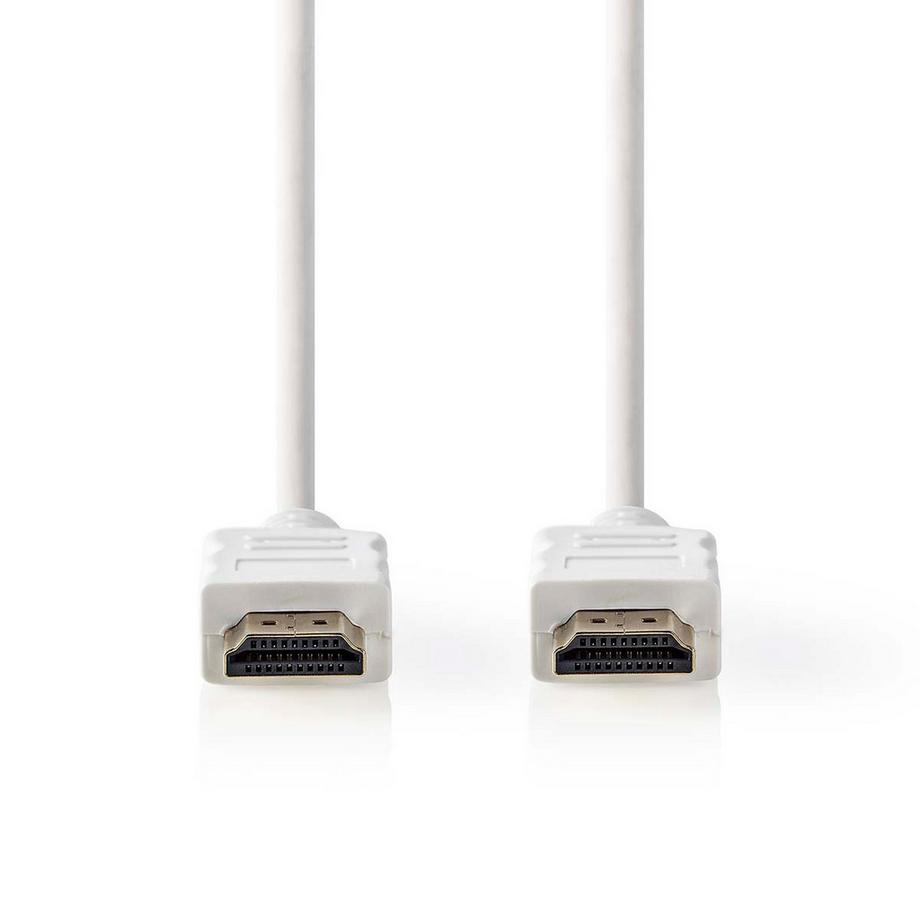 Nedis  Câble HDMI™ haute vitesse avec Ethernet | Connecteur HDMI™ | Connecteur HDMI™ | 4K@30Hz | ARC | 10,2 Gbps | 2,00 m | Rond | PVC | Blanc | Boîte 