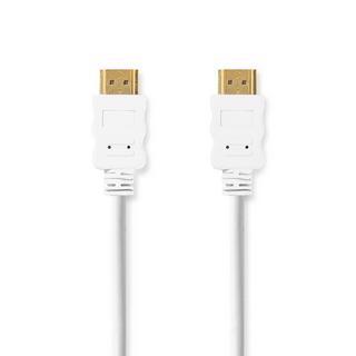 Nedis  Câble HDMI™ haute vitesse avec Ethernet | Connecteur HDMI™ | Connecteur HDMI™ | 4K@30Hz | ARC | 10,2 Gbps | 2,00 m | Rond | PVC | Blanc | Boîte 
