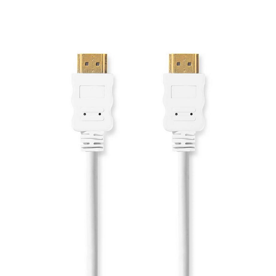 Câble HDMI™ haute vitesse avec Ethernet | Connecteur HDMI™ | Connecteur HDMI™ | 4K@30Hz | ARC | 10,2 Gbps | 2,00 m | Rond | PVC | Blanc | Boîte