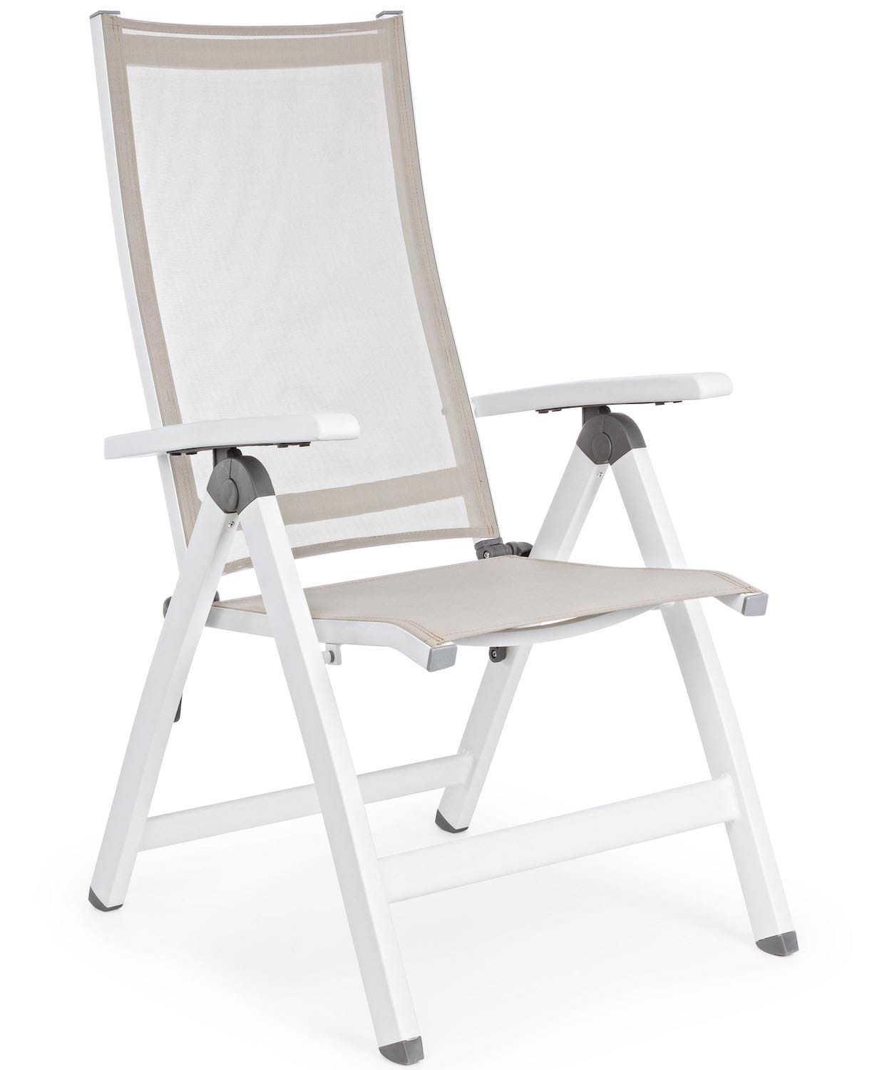 mutoni Chaise pliante de jardin Cruise blanche  