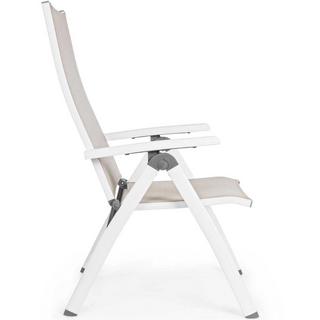 mutoni Chaise pliante de jardin Cruise blanche  