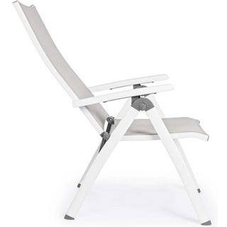 mutoni Chaise pliante de jardin Cruise blanche  